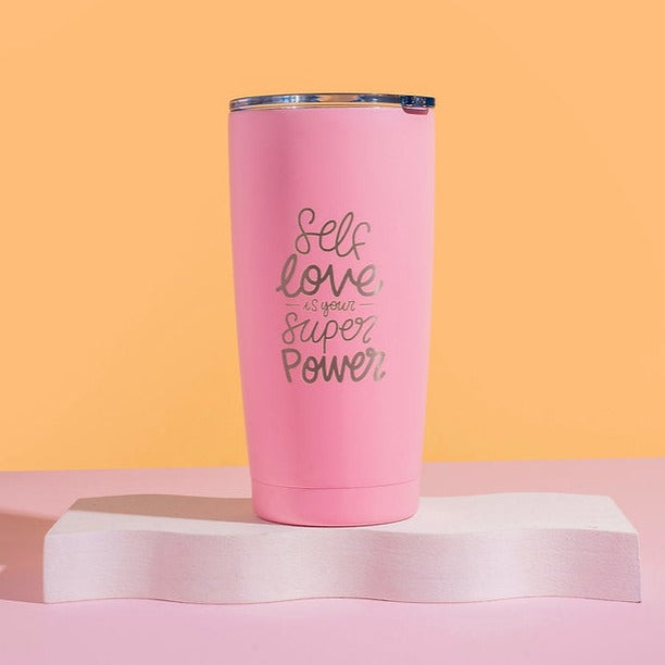 VASO TÉRMICO ROSADO CON MENSAJE - Sofía por Sofía Jaramillo