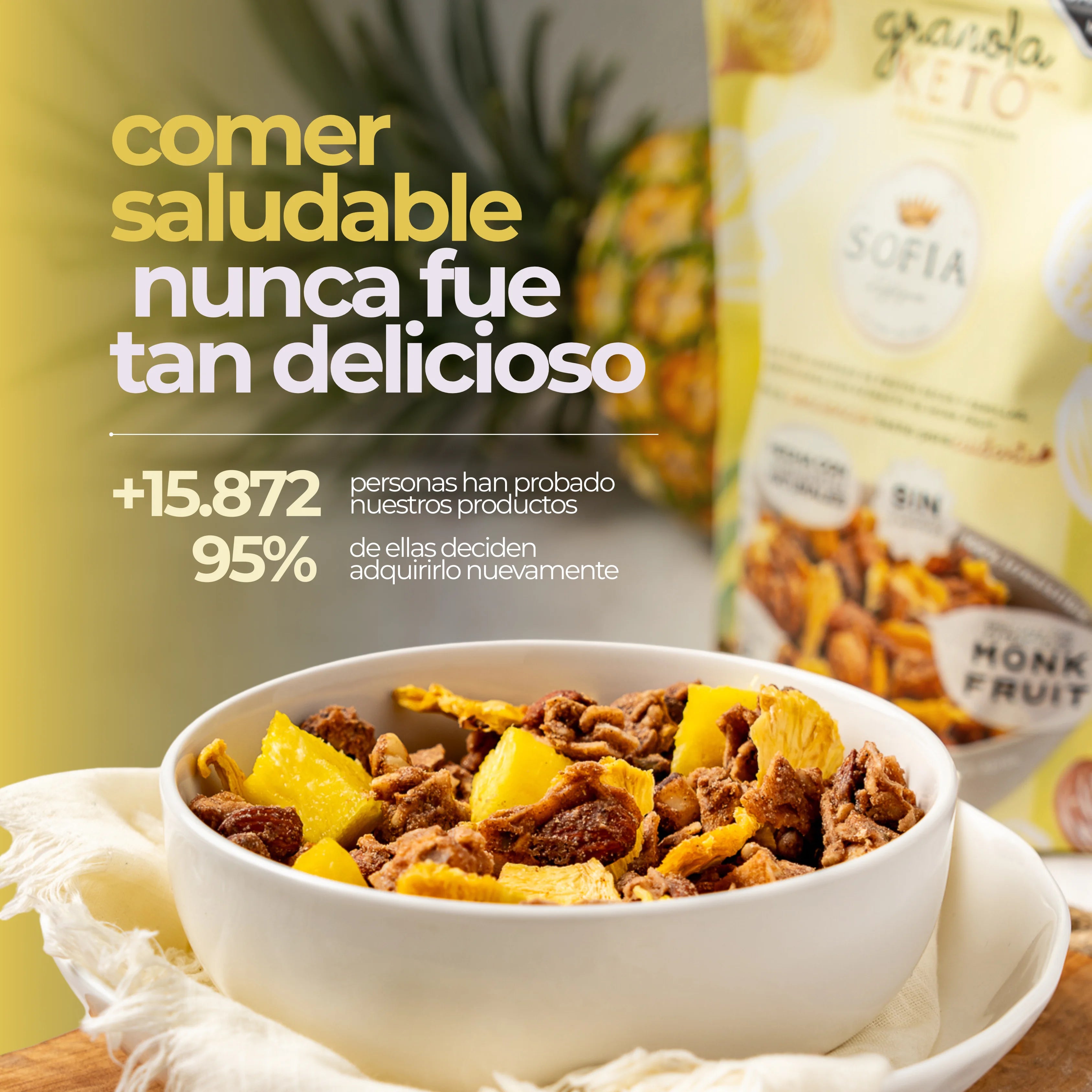 GRANOLA KETO PIÑA