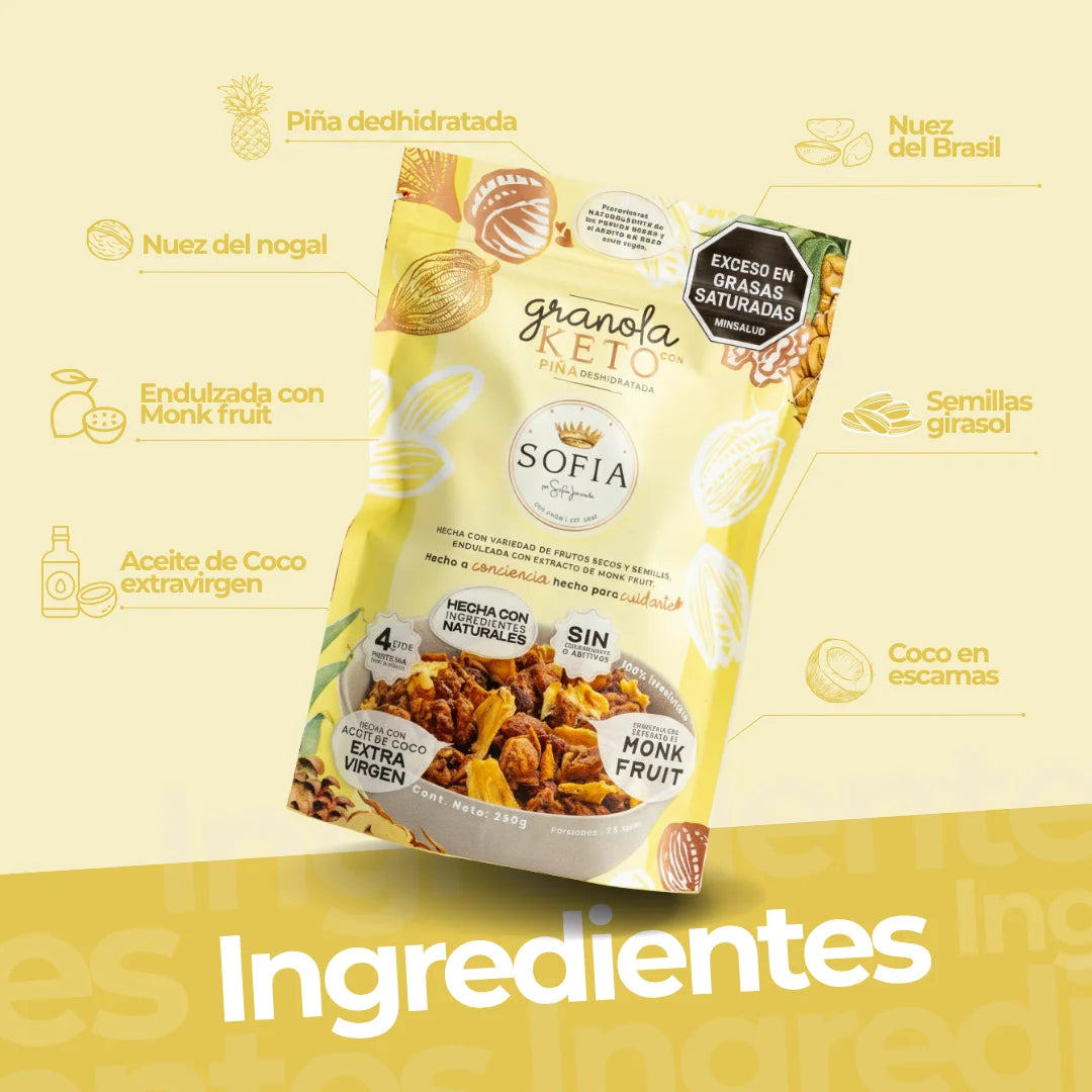 GRANOLA KETO PIÑA