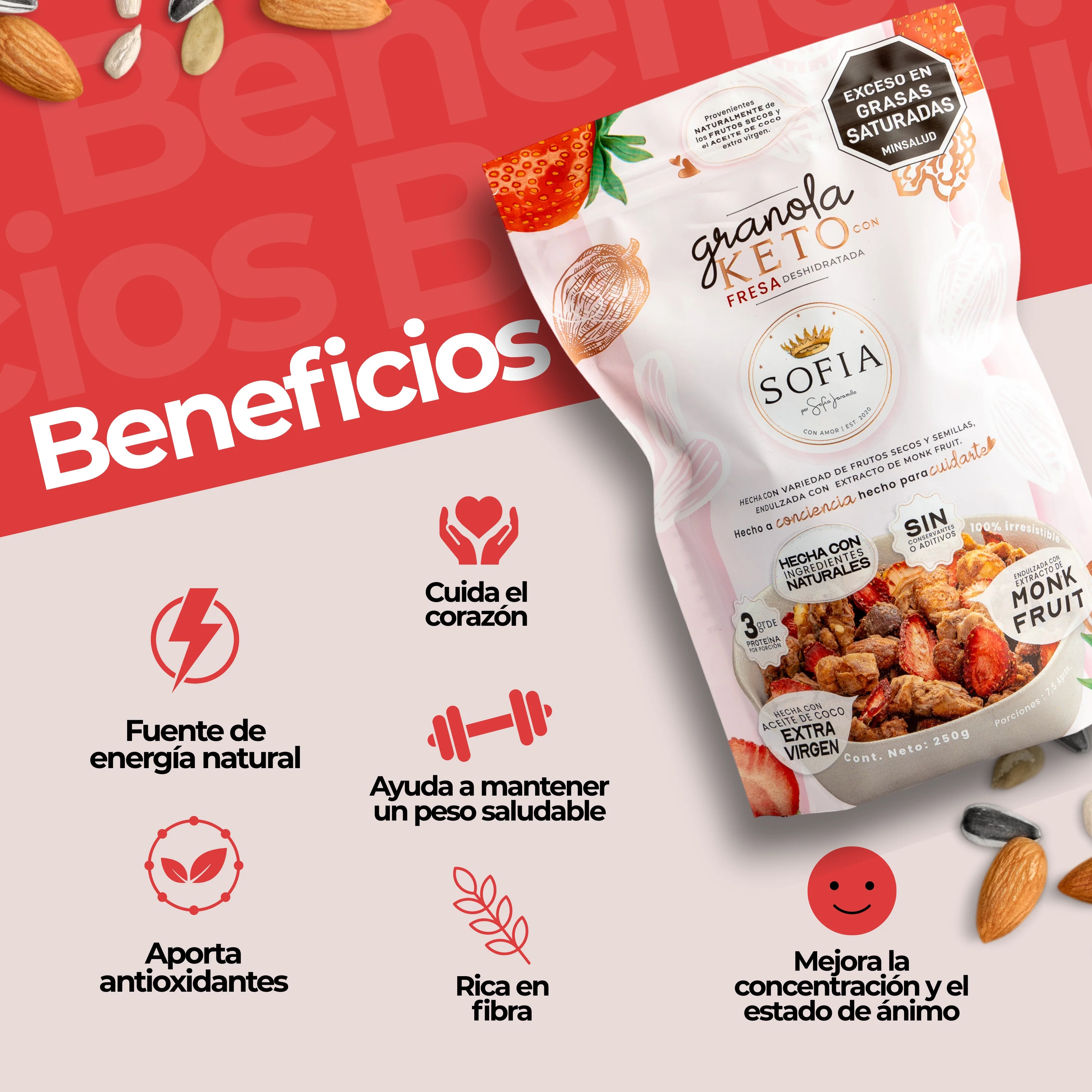 GRANOLA KETO FRESA