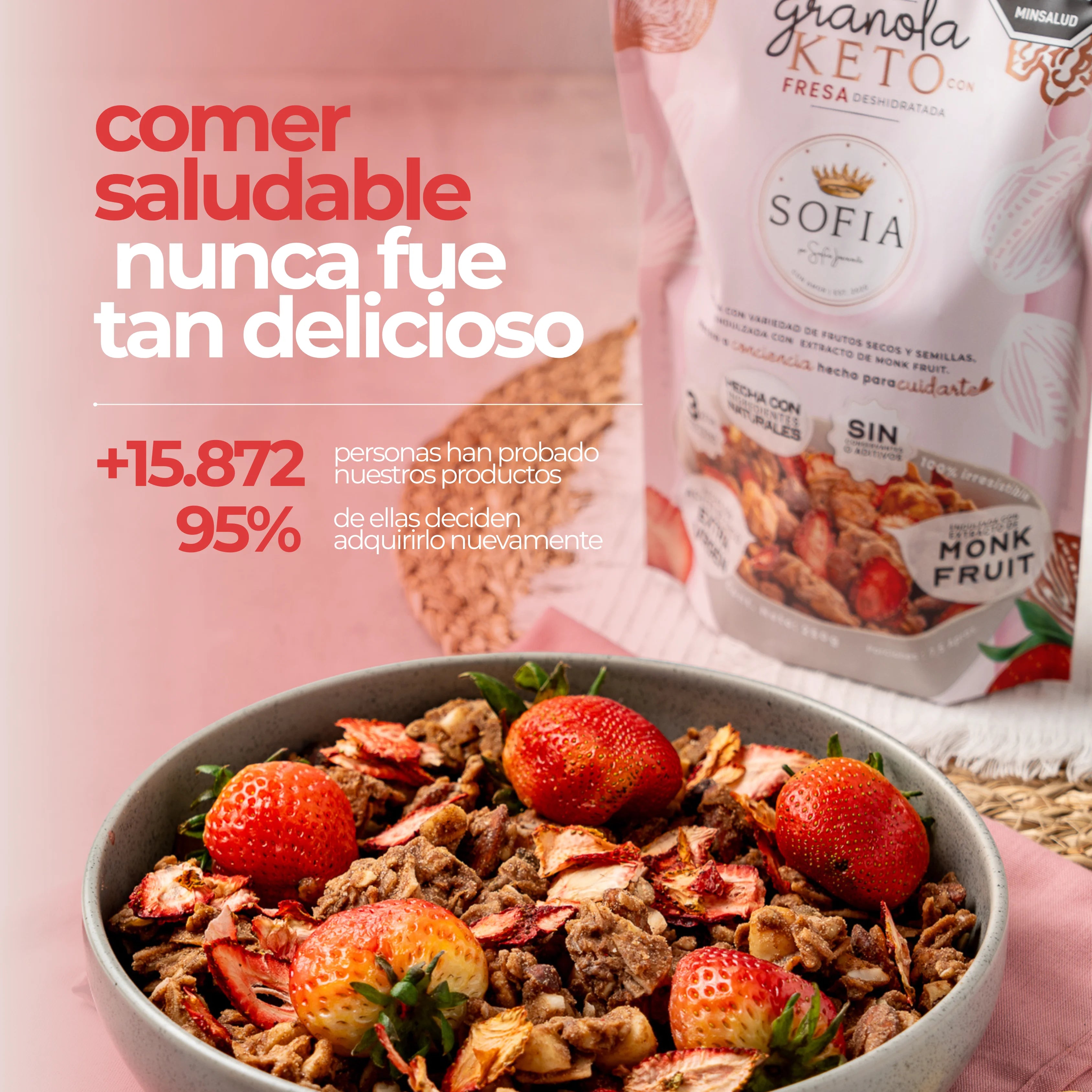 GRANOLA KETO FRESA