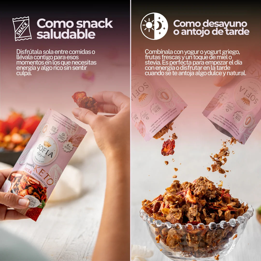 SEMANARIO GRANOLITAS KETO FRESA