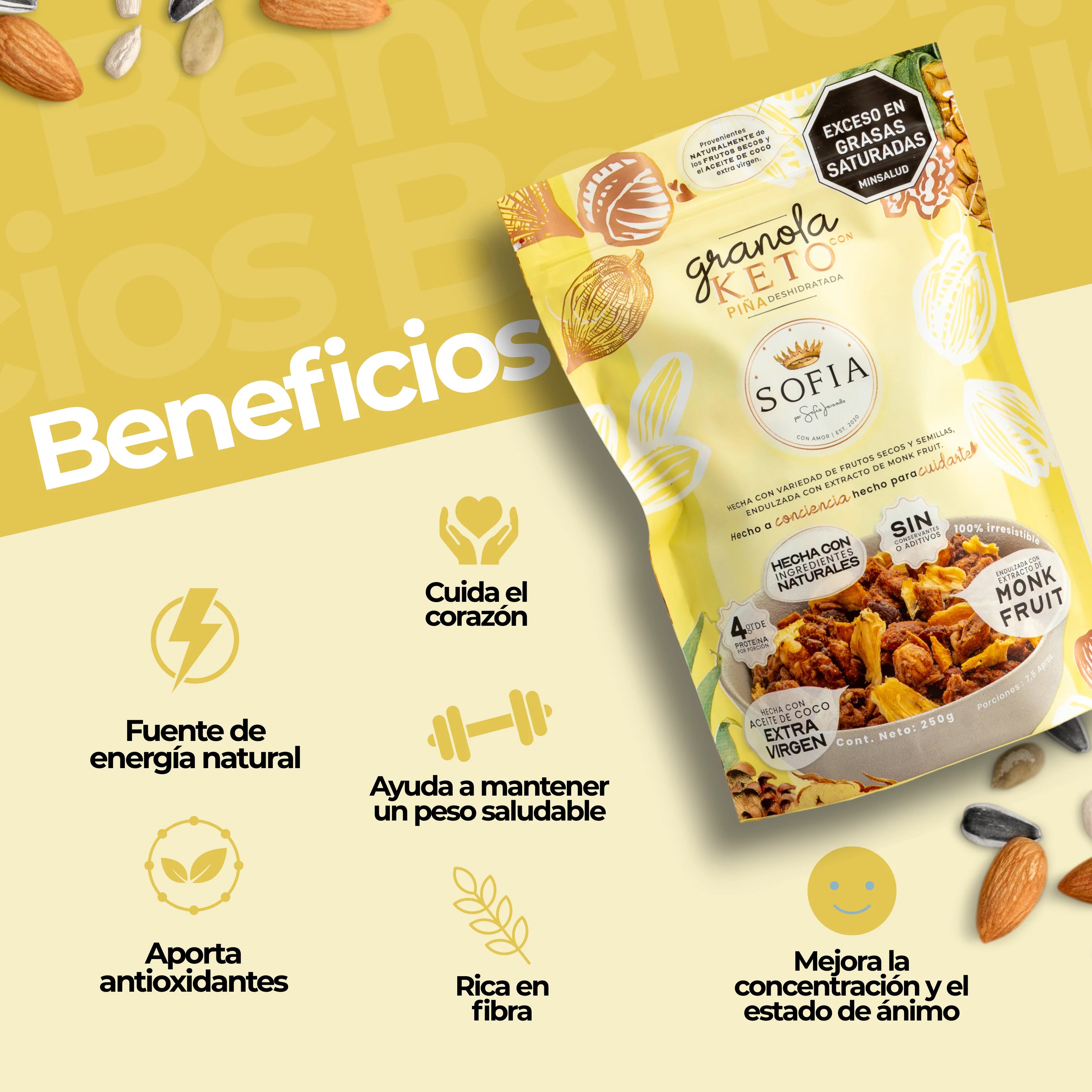 GRANOLA KETO PIÑA