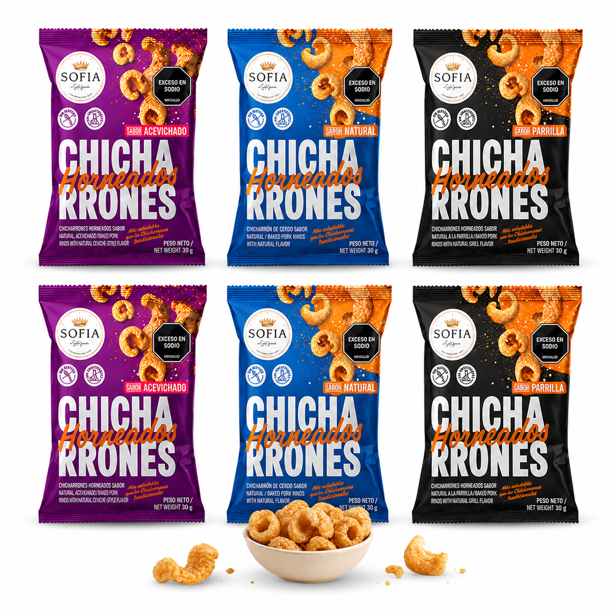 Chicharrones Horneados x6