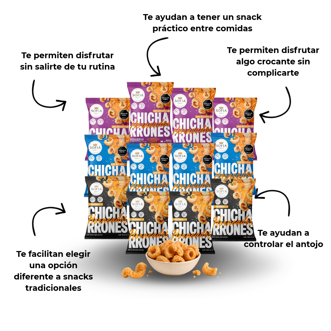 Chicharrones Mix Horneados x12
